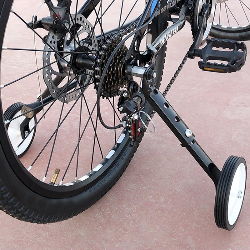 Ragyzity Bicycle Training Wheels, Adjustable Bicycle Training Wheels Heavy Duty Rear with Stabilizers Mounted Kit, Universal Kids Bicycle Balance Stabiliser Mounted Kit for 16 18 20 22 Inch - Image 2